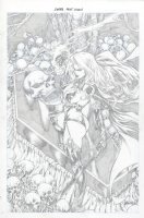 Lady Death Issue 18 Page Swornfest Cover Comic Art